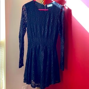 Black lace dress